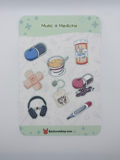 Music Is Medicine Sticker Sheet
