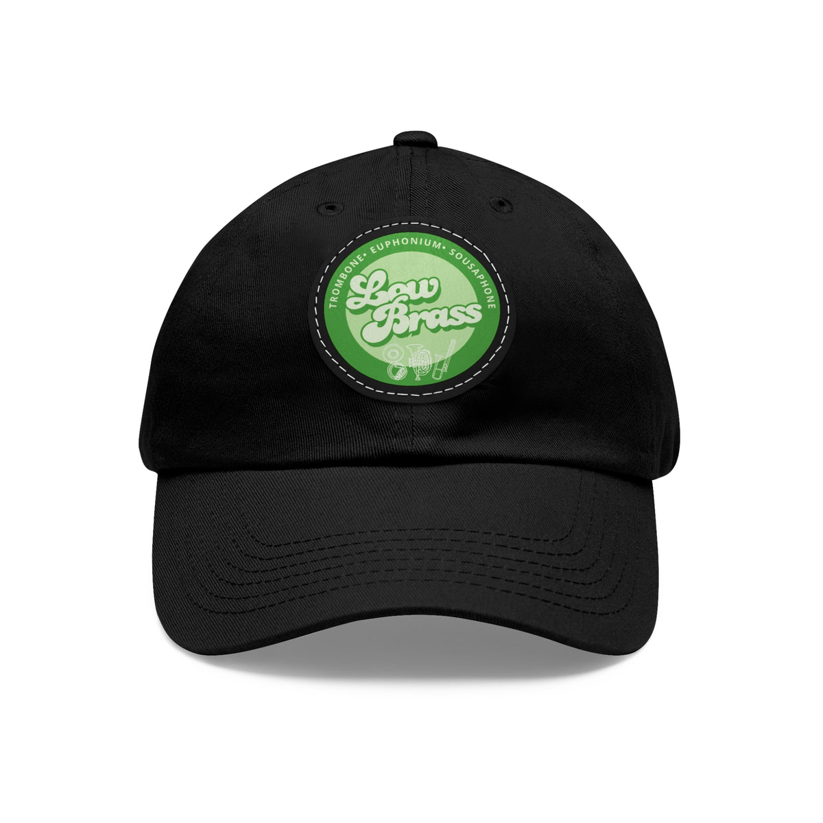 Low Brass Leather Patch Dad Hat