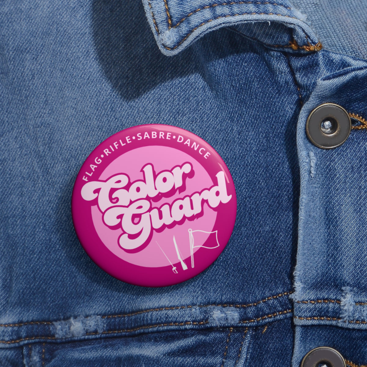 Color Guard Pin Button
