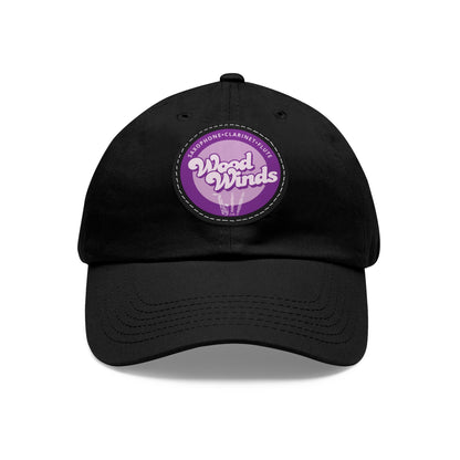 Wood Winds Leather Patch Dad Hat
