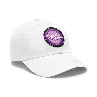 Wood Winds Leather Patch Dad Hat