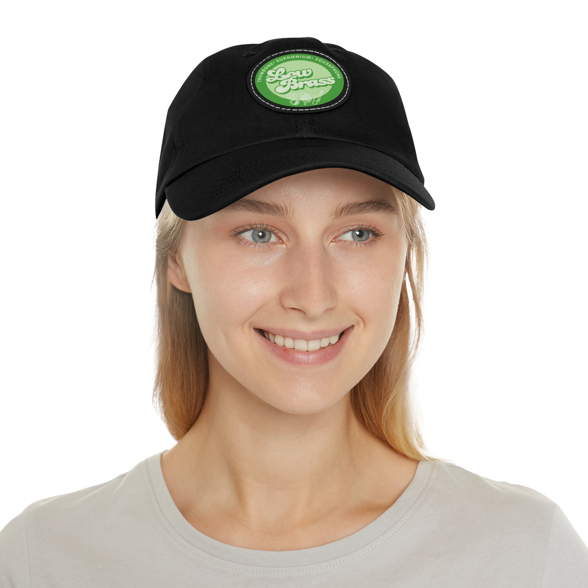 Low Brass Leather Patch Dad Hat
