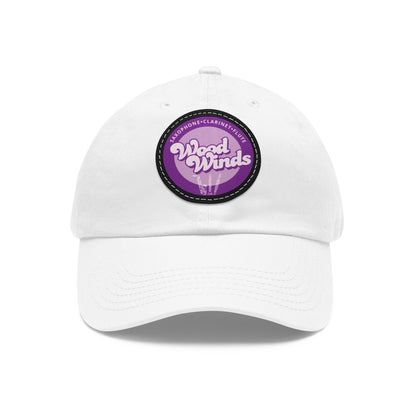 Wood Winds Leather Patch Dad Hat
