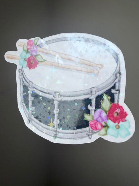 Snare Drum Holo Star Sticker