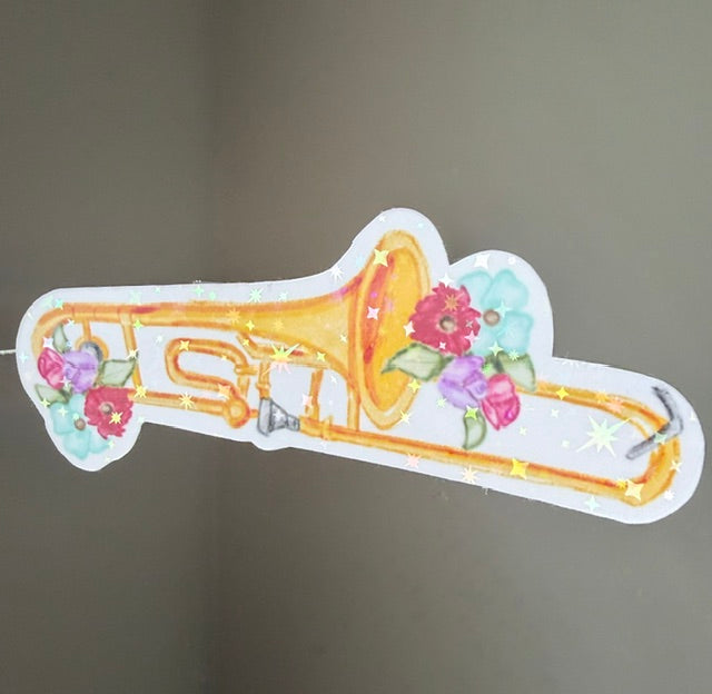 Trombone Holo Star Sticker