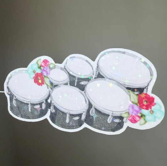 Tenor Drums Holo Star Sticker
