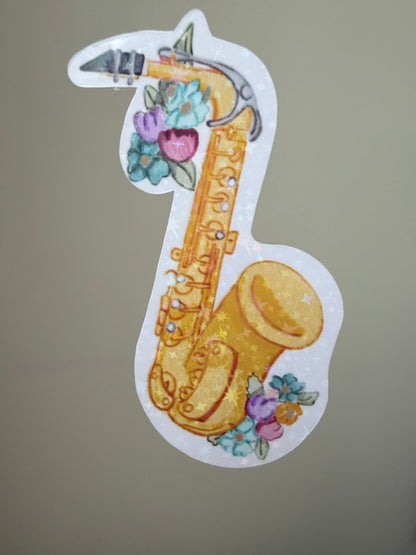 Sax Holo Star Sticker