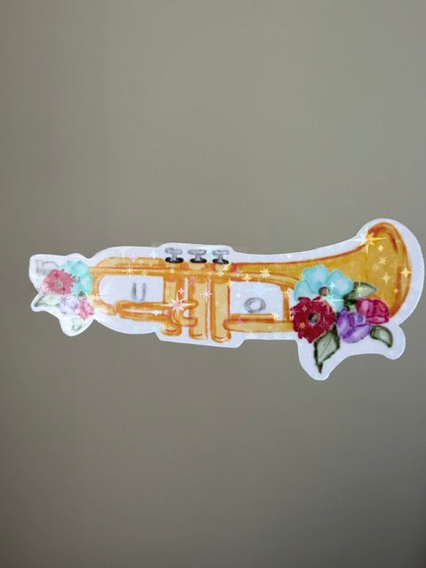 Trumpet Holo Star Sticker